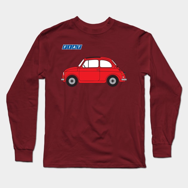 Red Classic 500 Long Sleeve T-Shirt by CreativePhil